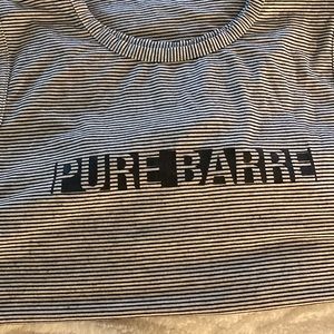 Great condition striped pure barre tank size L